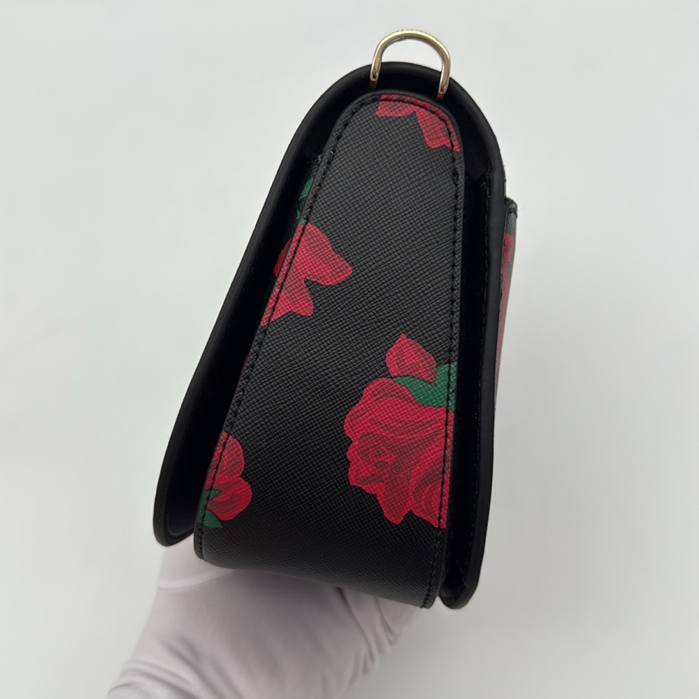 Kate Spade Madison Rose Toss Printed Saddle Bag - Picture 5 of 15